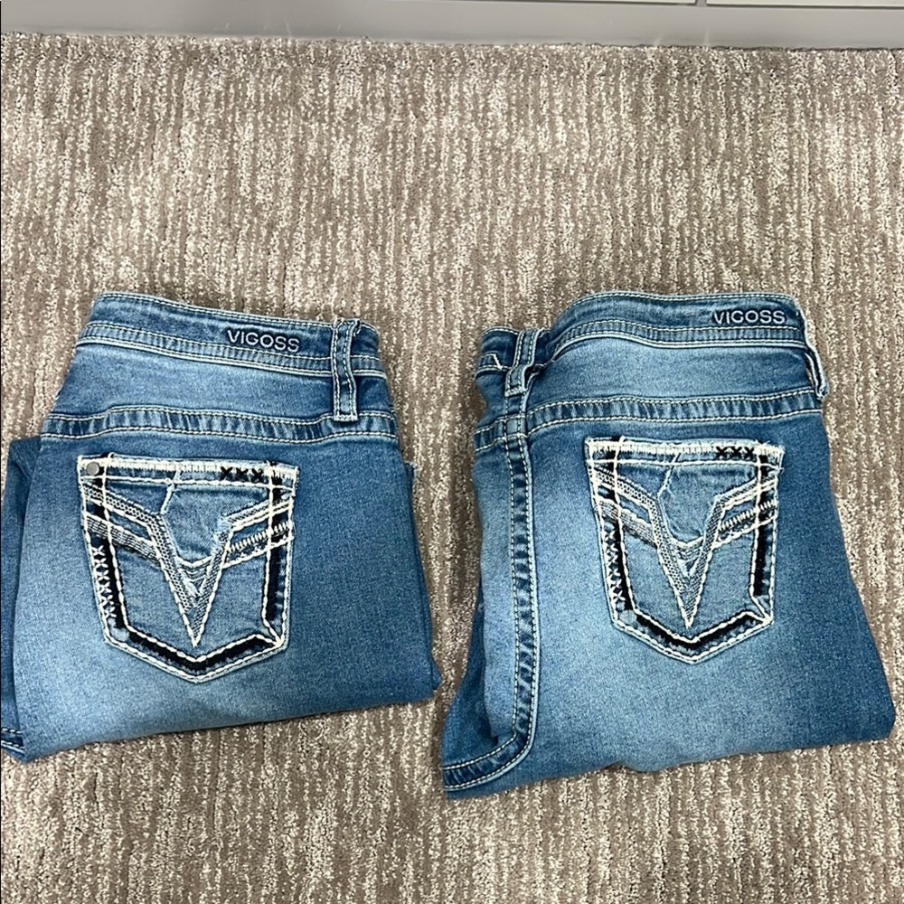 Vigoss Crop Boot Blue Denim 2 pair!
